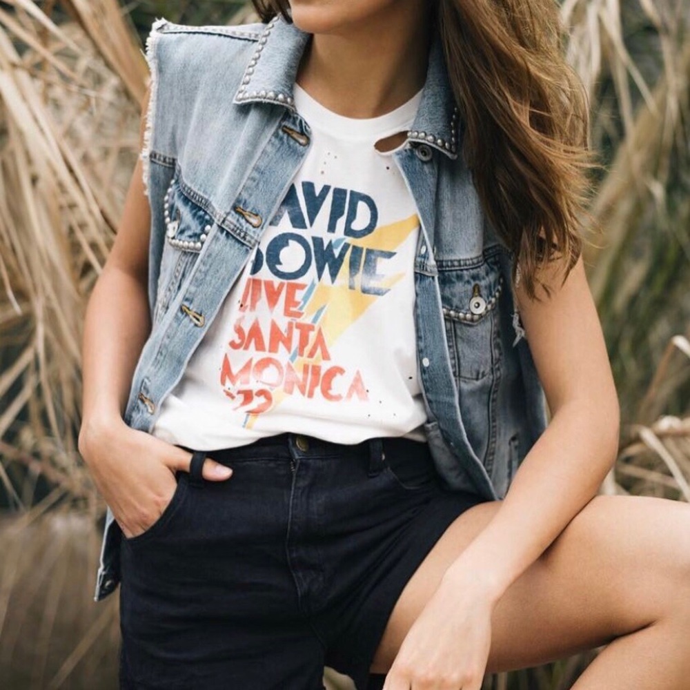 BAND OF GYPSIES vintage inspired denim vest.